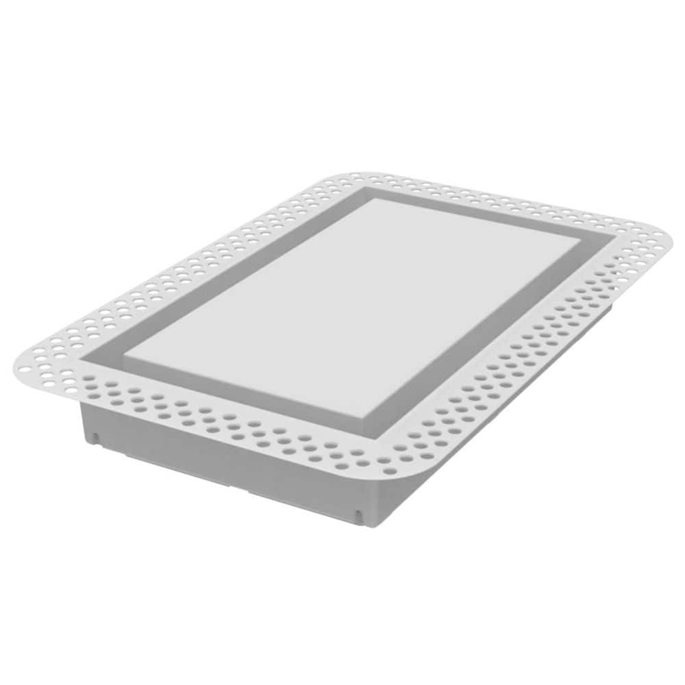 Flush Wall Vent (Lite) 6 in. x 10 in. White