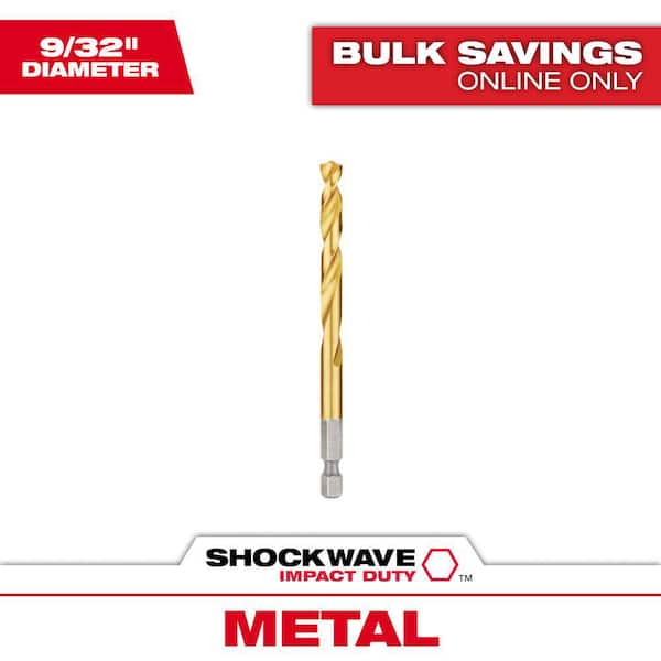 Milwaukee SHOCKWAVE 9/32 in. Titanium Drill Bit