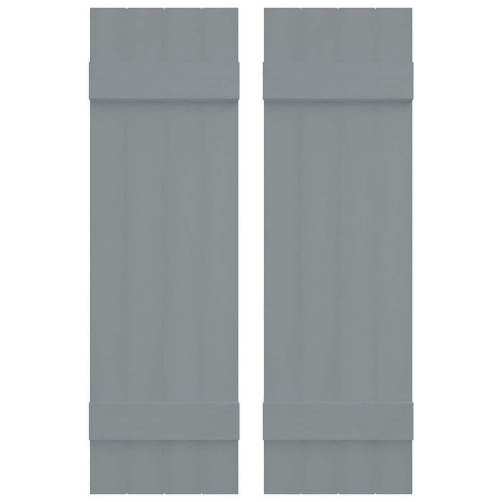 TailorMade 14 in. W x 41 in. H Vinyl Board and Batten Shutters Pair in Platinum price history on PriceWatchPro