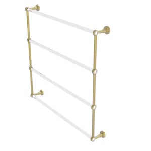 Pacific Beach 4 Tier 36 in. Ladder Towel Bar in Satin Brass