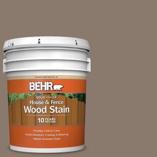 BEHR 5 gal. #T18-07 Road Less Travelled Solid Color House and Fence Exterior Wood Stain