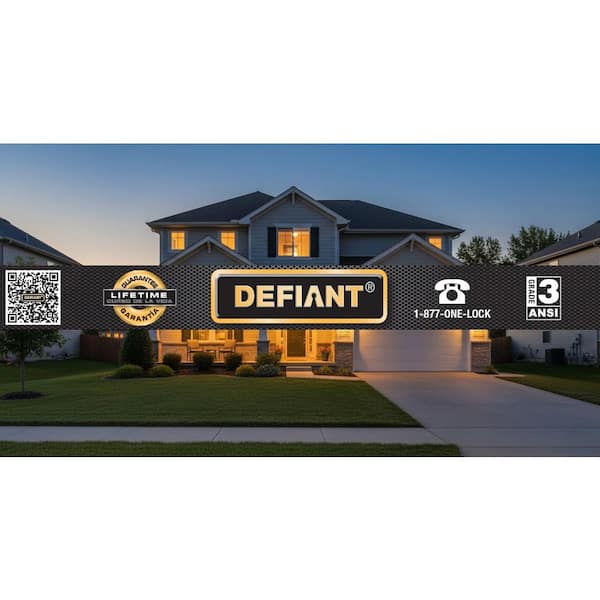 Defiant Freedom Satin Nickel Project Pack Single Cylinder Keyed