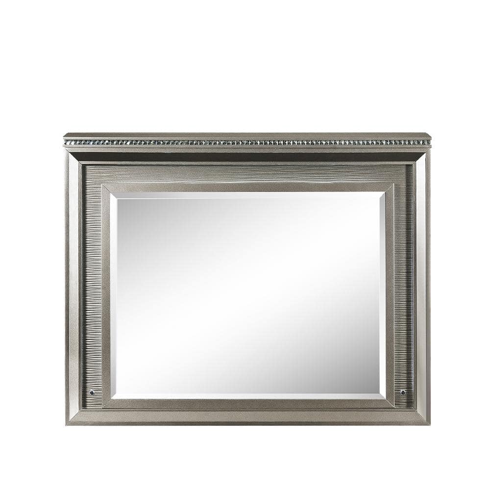 Sadie Contemporary Rectangular LED Mirror in Dark Champagne