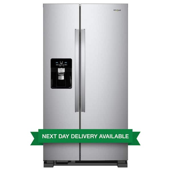 Whirlpool 24.6 cu. ft. Side by Side Refrigerator in Fingerprint Resistant Stainless Steel