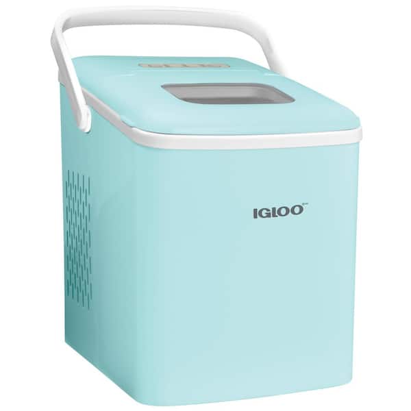 IGLOO 26 lb. Portable Countertop Ice Maker in Aqua