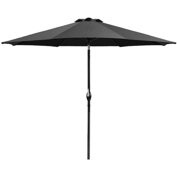 Tozey 9 ft. Market Outdoor Patio Umbrella Picnic Table Umbrella with ...