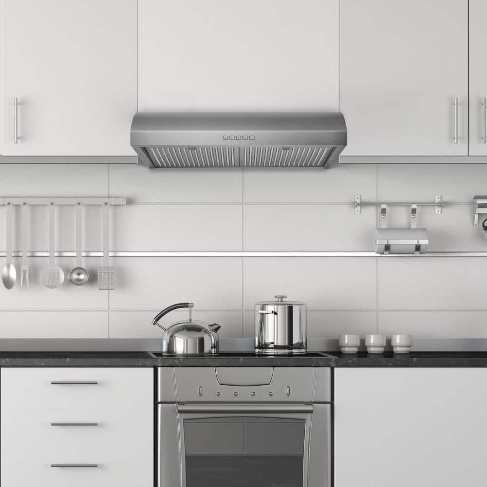 30" Stainless Steel Convertible Under Cabinet Range Hood