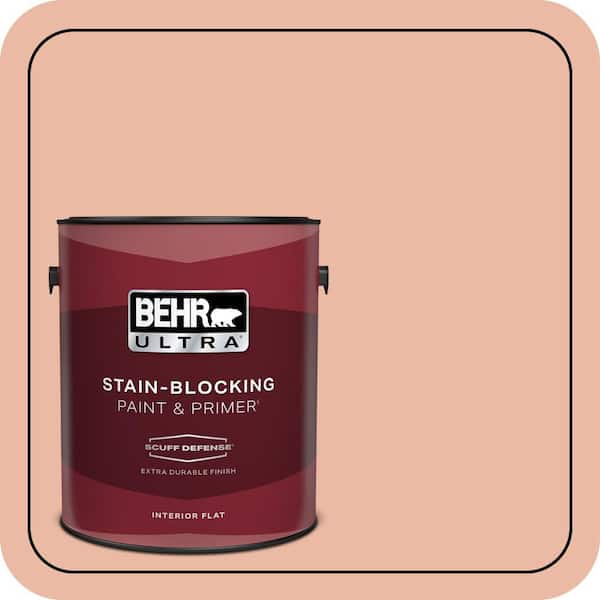 BEHR ULTRA 1 gal. #M200-3 Sunset Drive Extra Durable Flat Interior Paint & Primer
