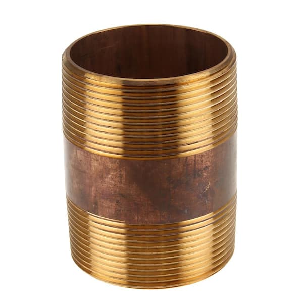 2 in. x 3 in. MIP Brass Nipple Fitting (1-Pack)
