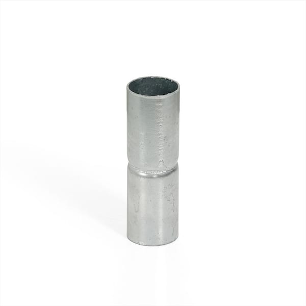 1-5/8 in. Chain Link Fence Silver Galvanized Steel Top Rail Sleeve (Single)
