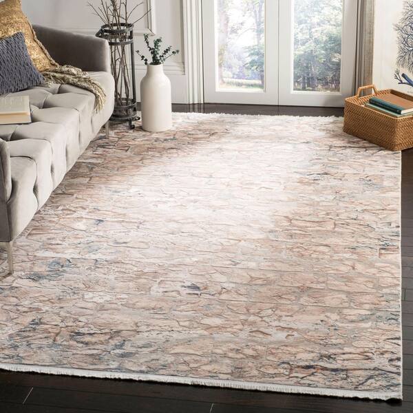 Eclipse 6 ft. x 9 ft. Beige/Light Gray Pebble Area Rug