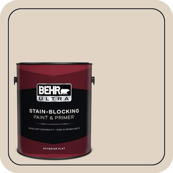 BEHR ULTRA 1 gal. #PWN-42 Parisian Taupe Flat Exterior Paint & Primer