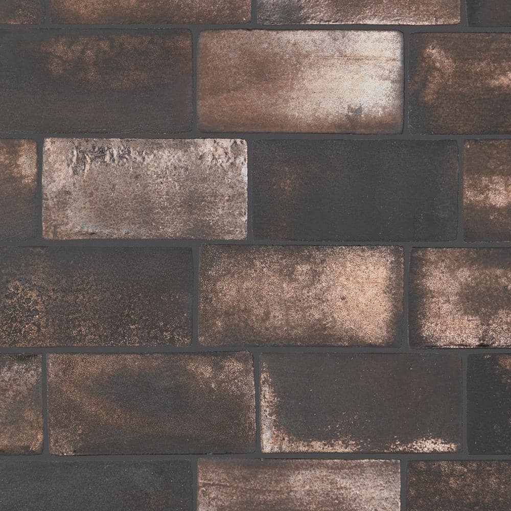 Orion Bronze 3.93 in. x 7.87 in. Glazed Terracotta Clay Subway Wall Tile (10.76 Sq. Ft./Case) price history on PriceWatchPro