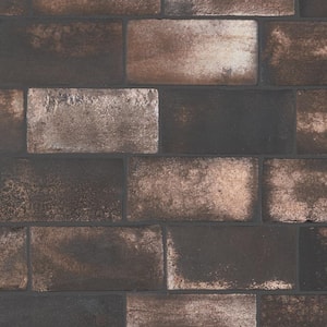 Orion Bronze 3.93 in. x 7.87 in. Glazed Terracotta Clay Subway Wall Tile (10.76 Sq. Ft./Case)