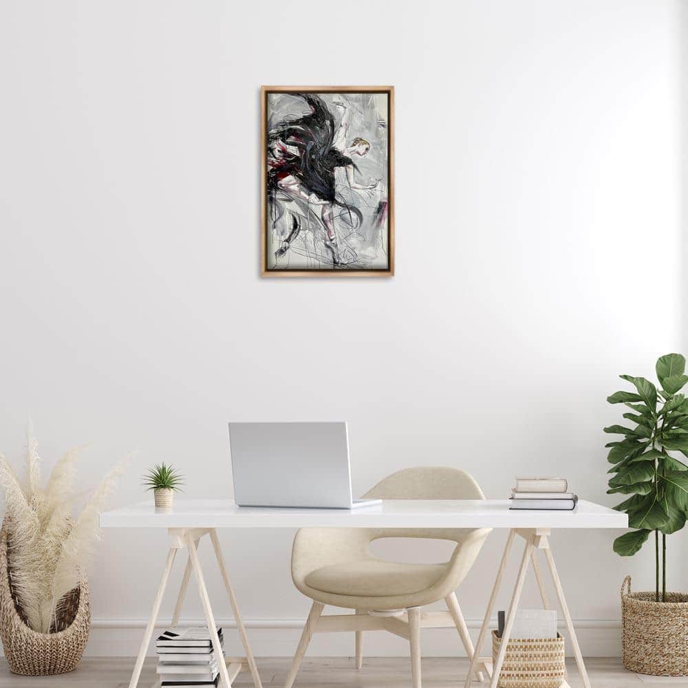 UPC 199235380435 product image for Modern Elegance Dancer by Lucille Lee Brown Floater Frame People Graphic Art Pri | upcitemdb.com