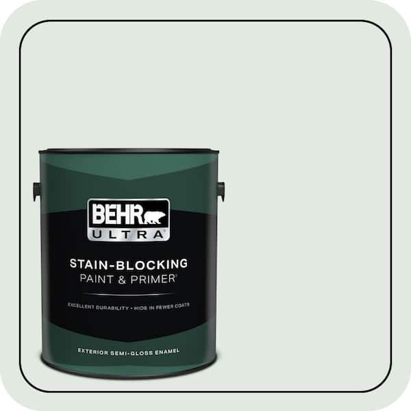 BEHR ULTRA 1 gal. #PPL-56 Winter Veil Semi-Gloss Enamel Exterior Paint & Primer