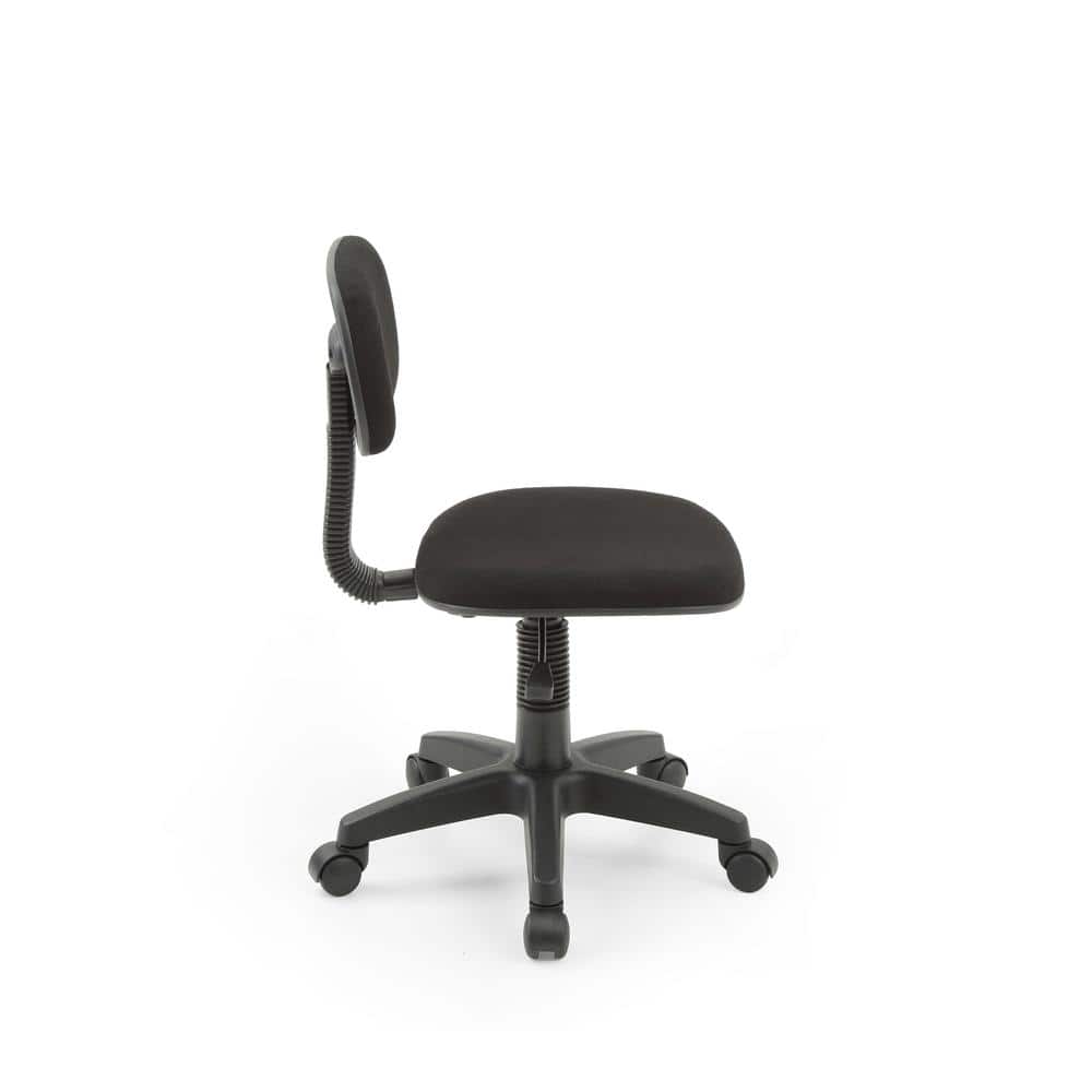 ErgoFlex Black Fabric and Metal Adjustable Swivel Task Chair
