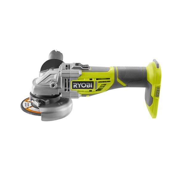 Ryobi 18-Volt One+ Cordless 4-1/2 in. Brushless Cut-Off Tool/Angle Grinder (Tool Only) P423