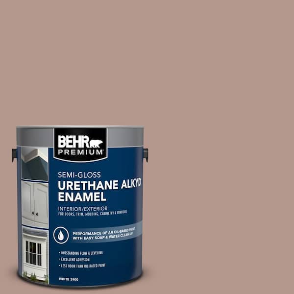 1 gal. #N160-4 Sonora Rose Urethane Alkyd Semi-Gloss Enamel Interior/Exterior Paint