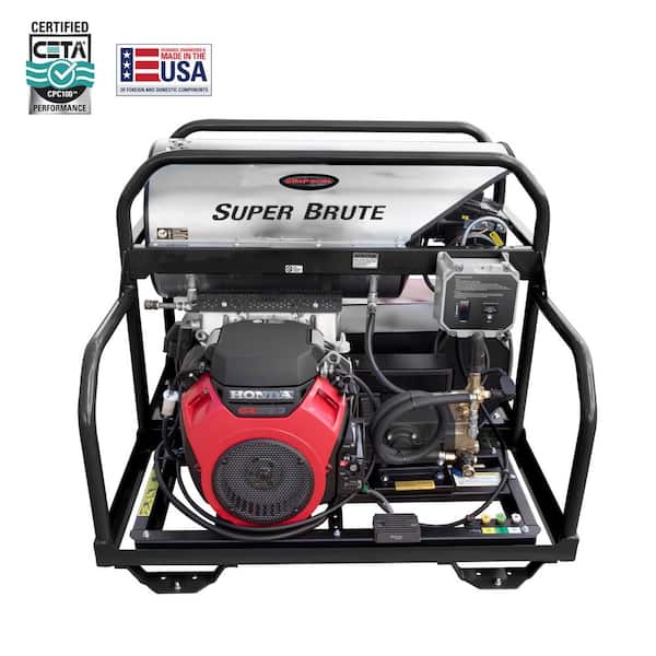 3500 PSI 5.5 GPM Hot Water Belt Drive Gas Pressure Washer, Honda Engine, Heavy-Duty Commercial Power Washer