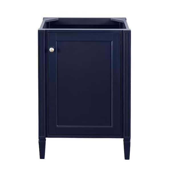 James Martin Vanities Britannia 23.6 in. W x 18.0 in. D x 33.5 in. H Single Bath Vanity Cabinet without Top in Navy Blue