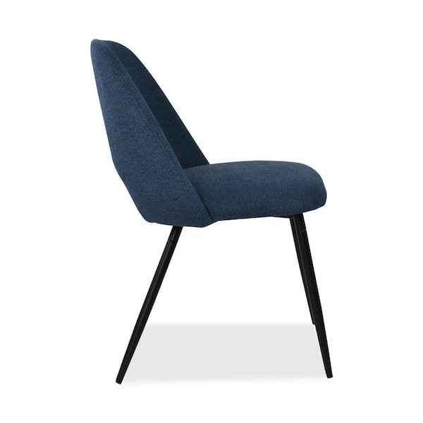 Edwin Blue Upholstered Side Chair(Set of 2)