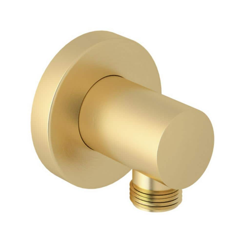 ROHL Brass Wall Union in Satin Unlacquered Brass 33640SUB - The