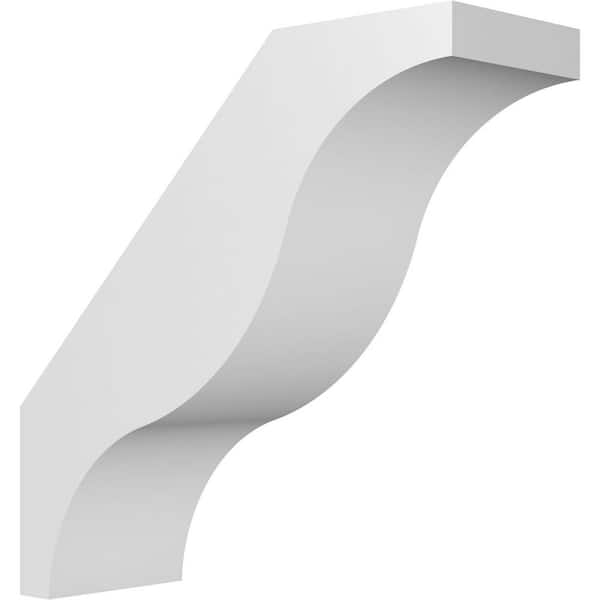 Ekena Millwork Funston 5 in. x 14 in. x 14 in. Architectural Grade PVC Knee Brace