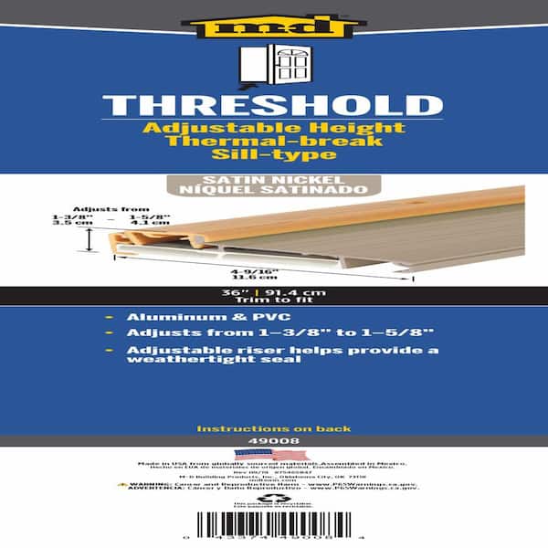 M-D Building Products 4-9/16 in. x 1-3/8 in. x 36 in. Satin Nickel