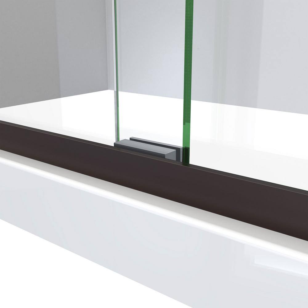 Charisma-X Oil Rubbed Bronze Frameless Sliding Shower Door