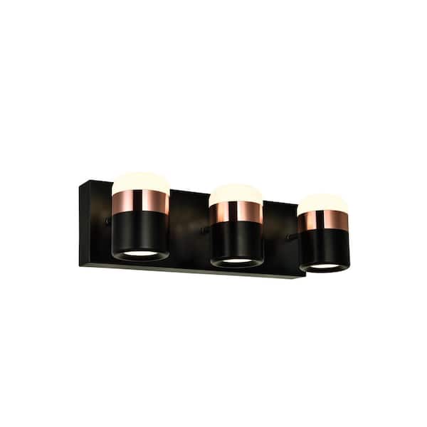 CWI Lighting Moxie LED Vanity Light With Black Finish