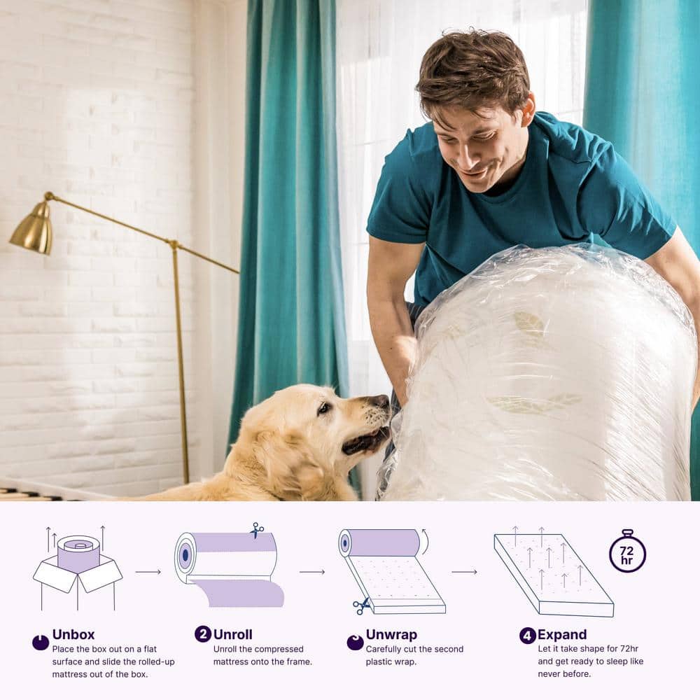 NapQueen 10" King Green Tea Memory Foam Mattress