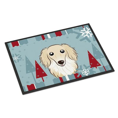 24H X 36W Caroline's Treasures CK2070JMAT Black Spaniel Snowman Christmas Indoor or Outdoor Mat 24x36 Multicolor 24H X 36W Caroline's Treasures CK2070JMAT Black Spaniel Snowman Christmas Indoor or Outdoor Mat 24x36 Multicolor