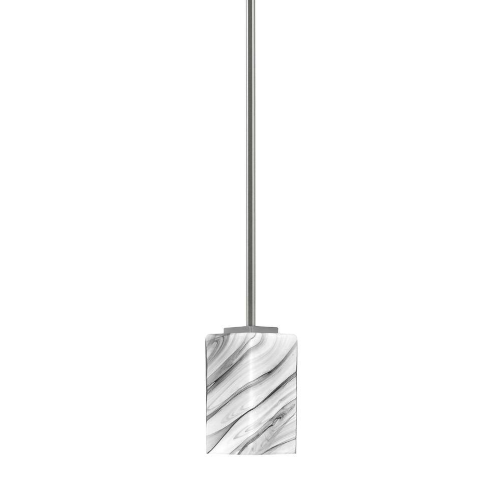 Bridgewater 100-Watt 1-Light Graphite Shaded Pendant Light Mini Pendant wit