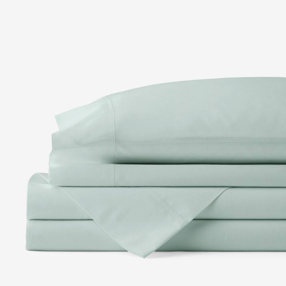 Company Cotton Sea Mist Cotton Percale California King Sheet Set price history on PriceWatchPro