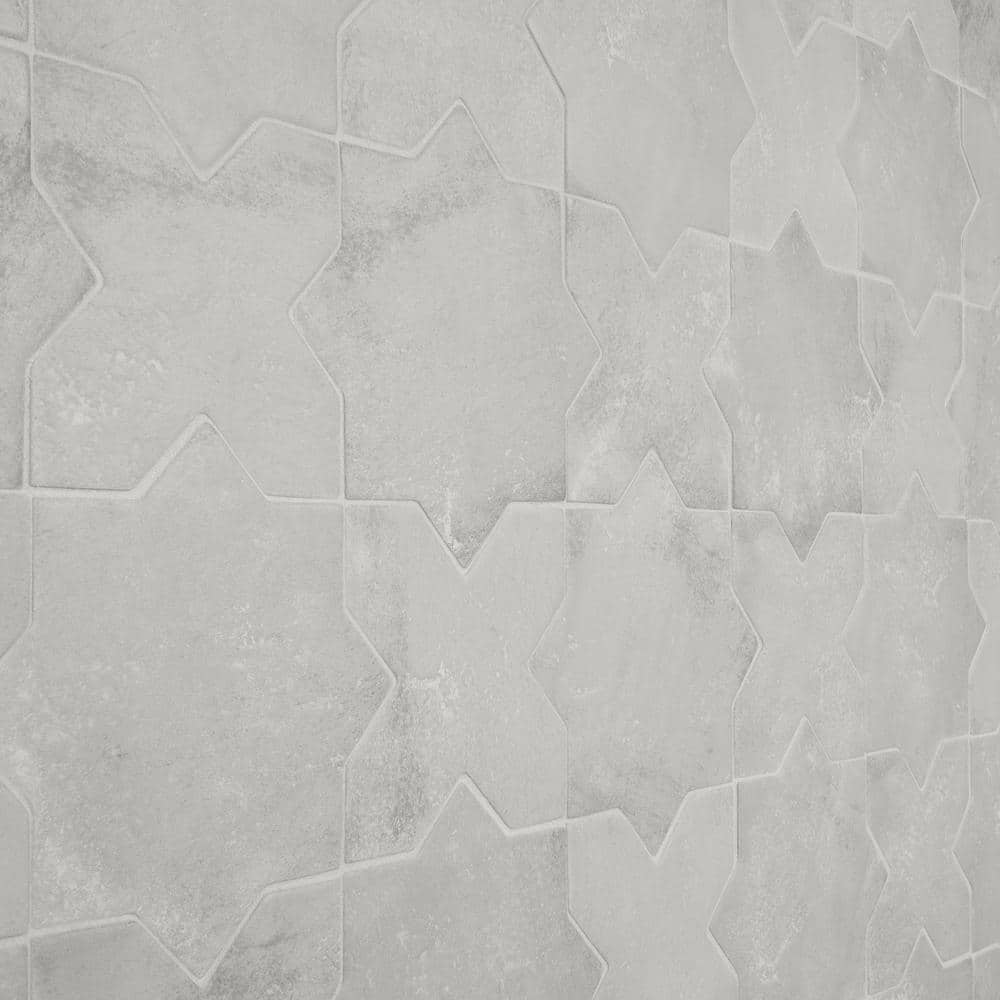 Noto Star-Crossed Gray Matte Porcelain Tile 6" x 6"