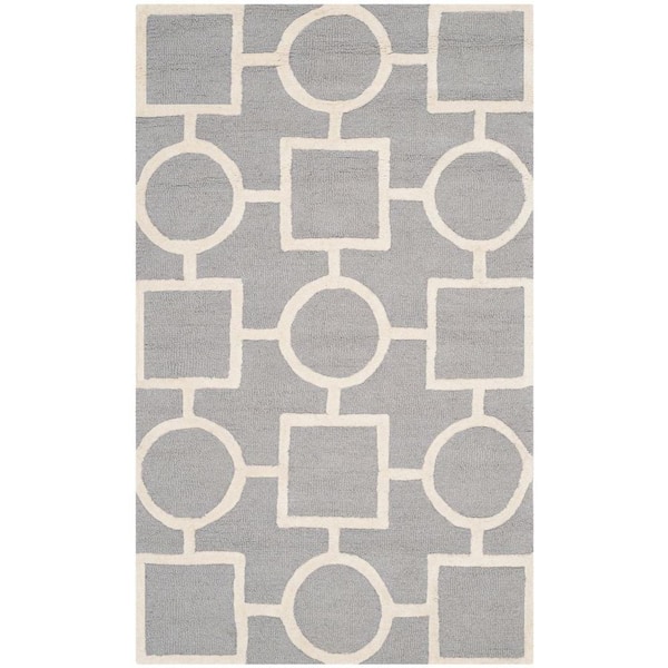 SAFAVIEH Cambridge Silver/Ivory 2 ft. x 3 ft. Area Rug
