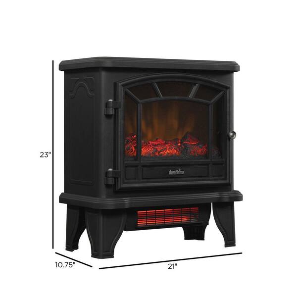 Twin Star Home 1000 sq. ft. Duraflame Infrared Quartz Electric Stove Heater  in Black DFI-550-22 - The Home Depot