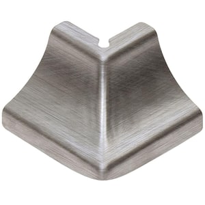 Dilex-EHK Brushed Stainless Steel 1 in. x 1-1/2 in. Metal 135 Degree Outside Corner