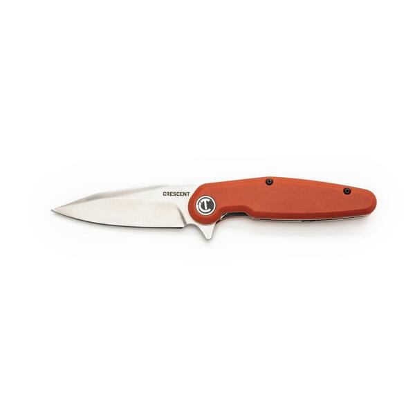 Crescent 3.25-in Steel Drop Point Pocket Knife in the Pocket Knives  department at