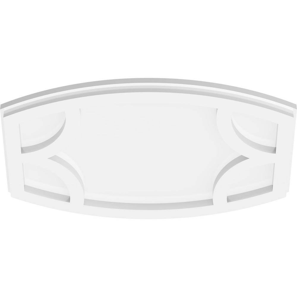 16" White PVC Contemporary Ceiling Medallion
