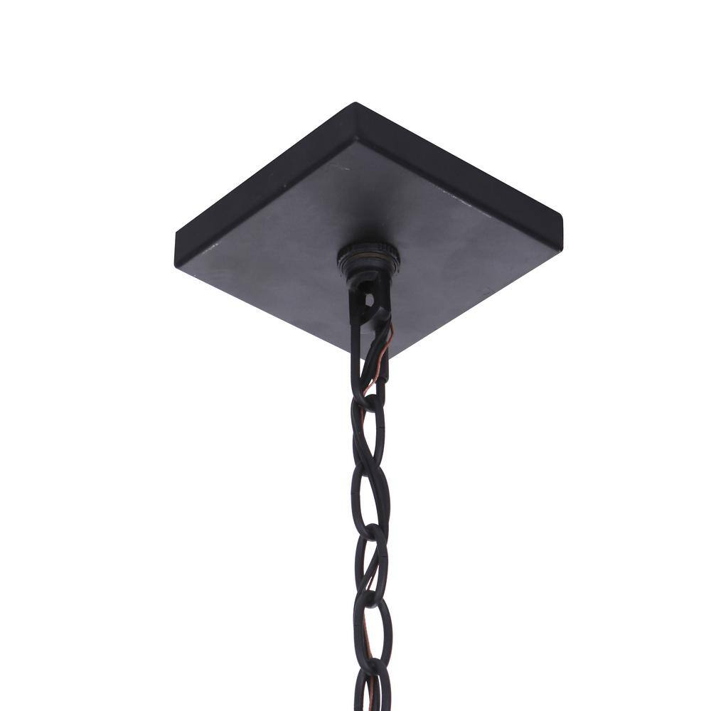 Becca Matte Black 10" Outdoor Pendant with Clear Seeded Glass