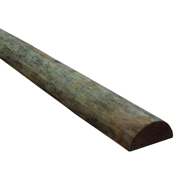3 in. x 6 in. x 8 ft. PressureTreated HalfRound Fence Post PP060812H