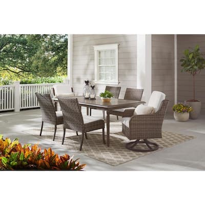 Hampton Bay - Wicker - Outdoor Dining Chairs - Patio Chairs - The Home