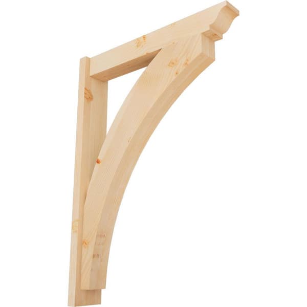 Ekena Millwork 6 in. x 42 in. x 30 in. Thorton Traditional Smooth Douglas Fir Outlooker