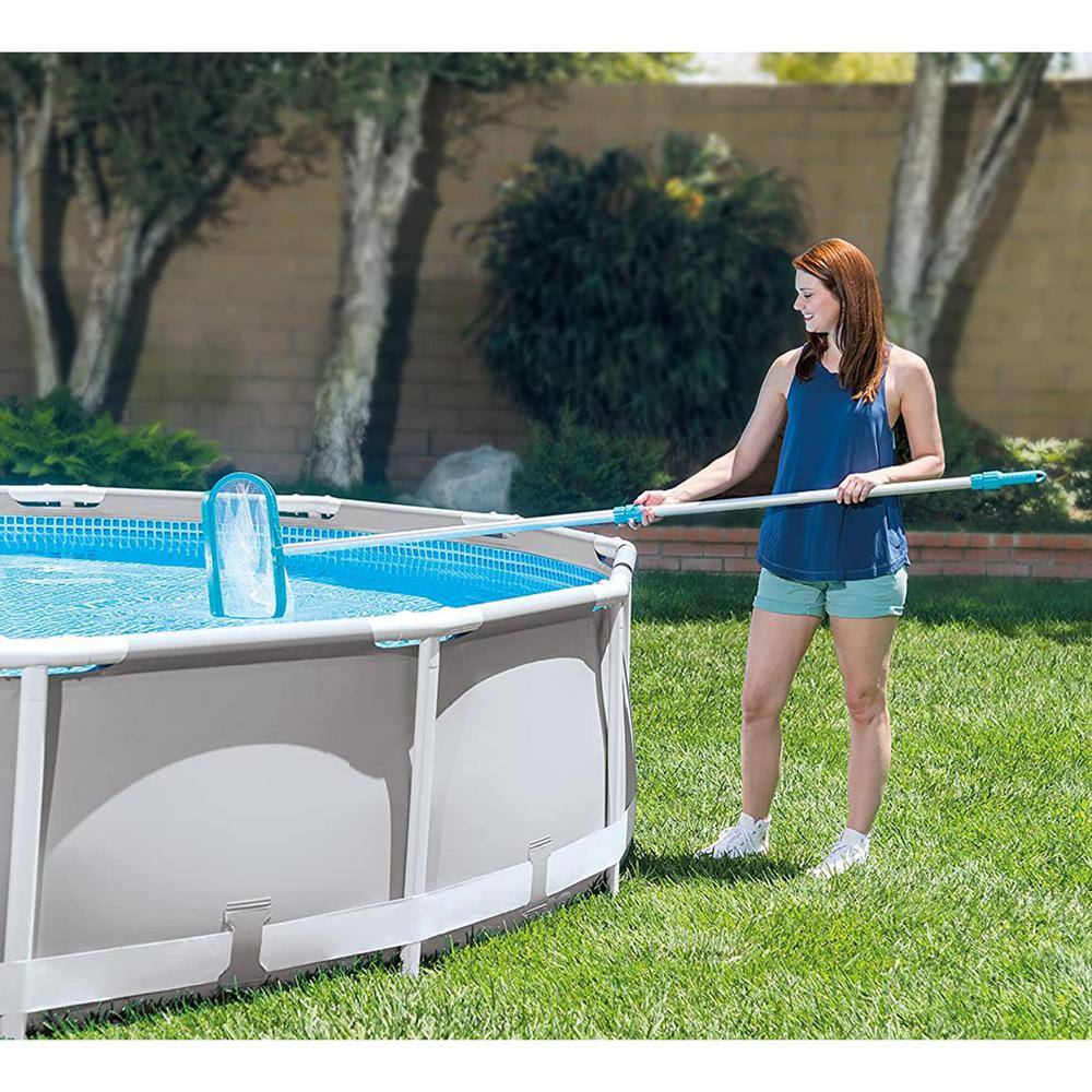 Deluxe Pool Cleaning Kit with Telescoping Aluminum Shaft and Attachments