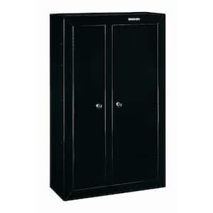 10-Gun Black Double Door Security Cabinet