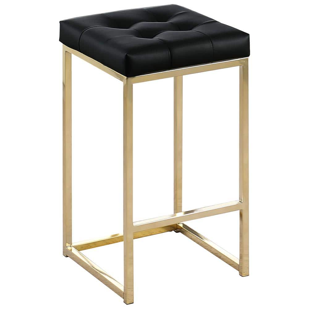 Black and best sale gold bar stools