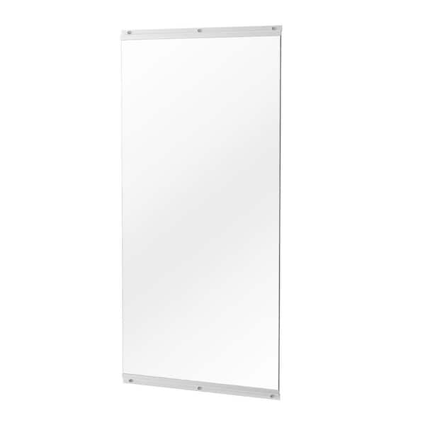 HOMEIBRO Polished 26 in. W x 60 in. Modern Rectangular Tempered Glass Wall Mirror