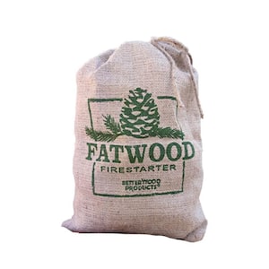 Fatwood Firestarter 10 lbs. Burlap Bag